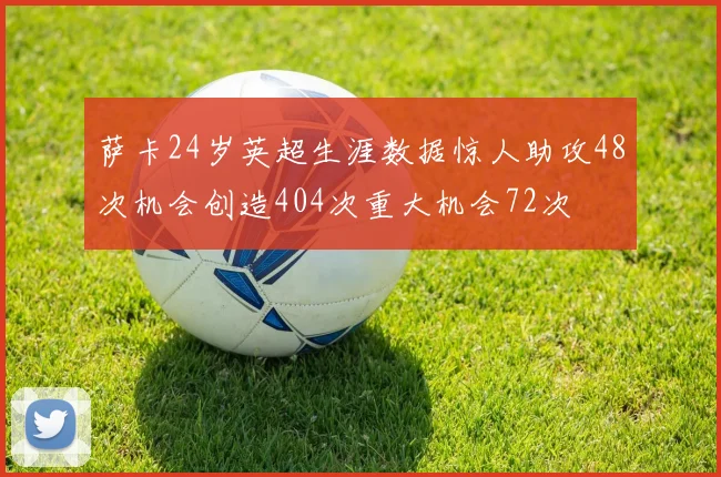 萨卡24岁英超生涯数据惊人助攻48次机会创造404次重大机会72次